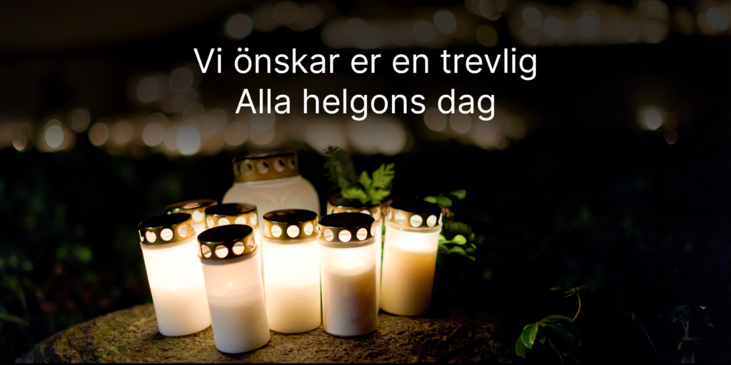 Ändrade öppettider inför Alla helgons dag TimeApp